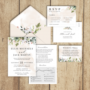 Spring Hues wedding stationery